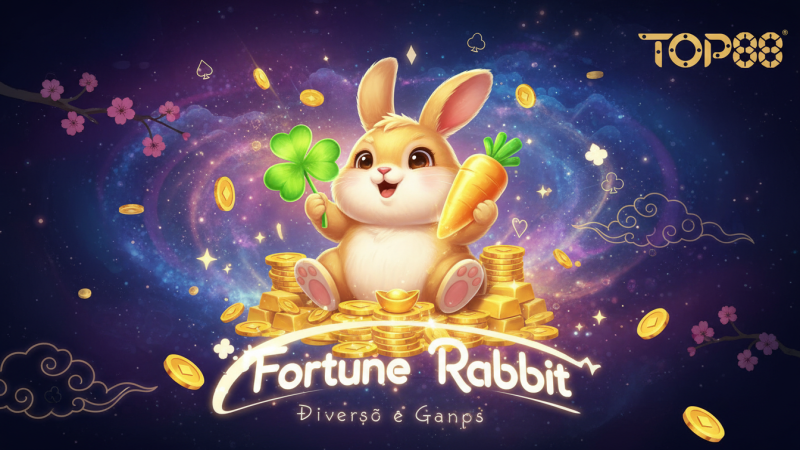 Divers&atilde;o e Ganhos no Fortune Rabbit TOP88